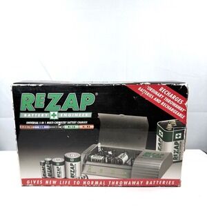 REZAP Universal 5 in 1 Multi Chemistry Battery Normal & Rechargeable Charger
